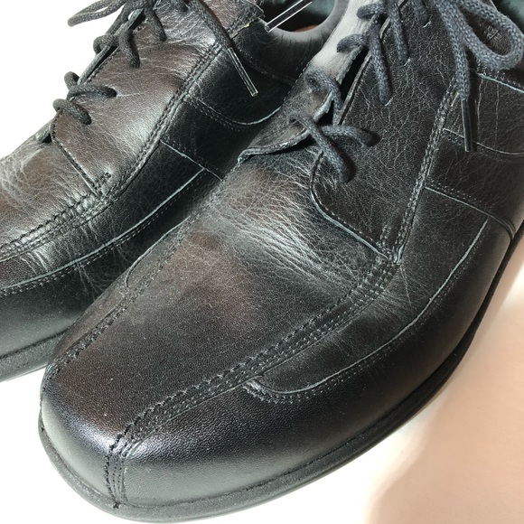 Hartjes Black Lace Up Dress Shoes - Picture 2 of 8